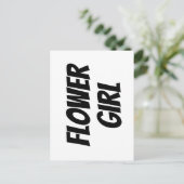 Carte Postale Fleur fille (Debout devant)