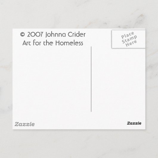 Carte Postale Fleur foncée (Dos)