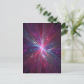 Carte Postale Fleur fractale (Debout devant)