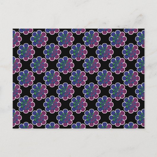 Carte Postale Fleur fractale (Devant)