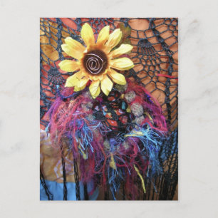 Carte Postale Fleur funky
