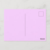 Carte Postale Fleur géométrique mod violet Bloom Rétro (Dos)