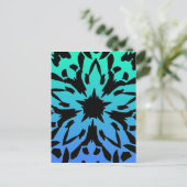 Carte postale Fleur Graphique (Debout devant)