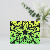 Carte postale Fleur Graphique (Debout devant)