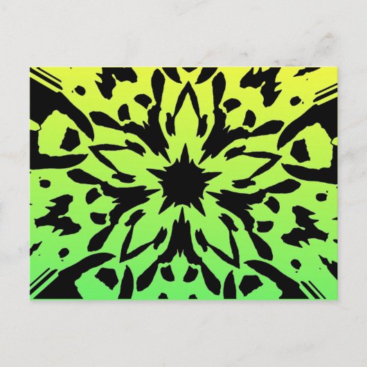 Carte postale Fleur Graphique (Devant)