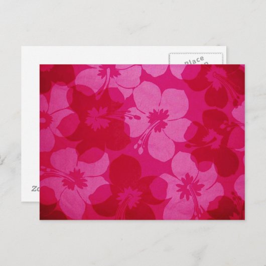 Carte Postale Fleur Hawaii (Devant / Derrière)