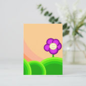 Carte Postale Fleur heureuse (Debout devant)