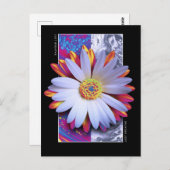 Carte Postale Fleur Holographique Respire (Devant / Derrière)