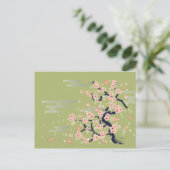 Carte Postale Fleur JAPONAISE (Debout devant)