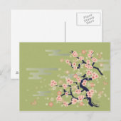 Carte Postale Fleur JAPONAISE (Devant / Derrière)
