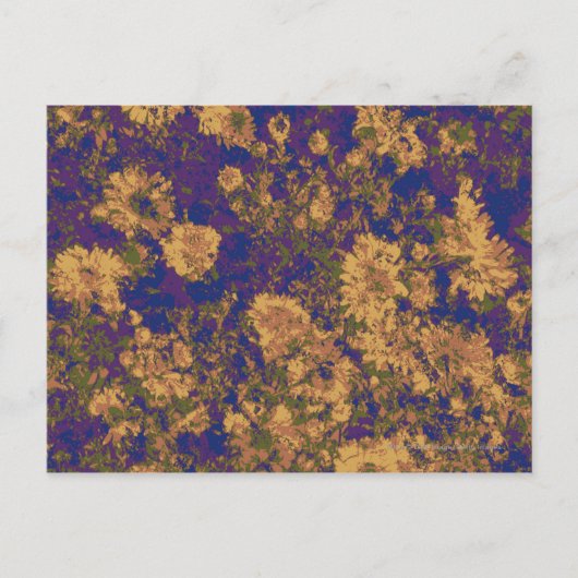Carte Postale Fleur jaune (Devant)