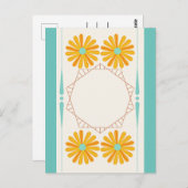 Carte postale Fleur Jaune (Devant / Derrière)