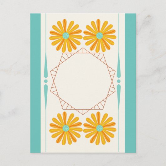 Carte postale Fleur Jaune (Devant)