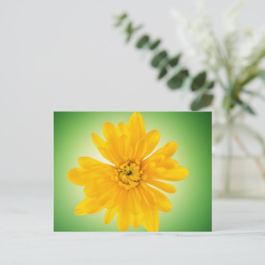 Carte Postale Fleur jaune (Debout devant)
