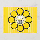 Carte Postale Fleur Jaune Joyeuse Graphiques Screwball (Devant)