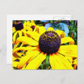 Carte Postale Fleur Jaune Lumineuse : Funchal, Portugal (Devant / Derrière)