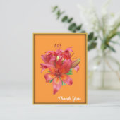 Carte postale Fleur Jour Orange (Debout devant)