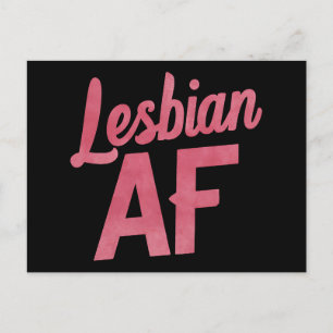 Carte Postale Fleur lesbienne AF Fierté LGBT Gay Amour Parade