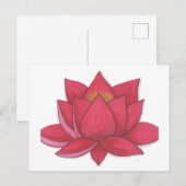 Carte Postale Fleur Lotus (Devant / Derrière)