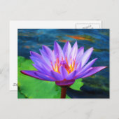 Carte Postale Fleur Lotus (Devant / Derrière)