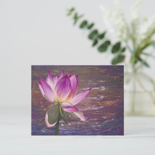 Carte Postale Fleur Lotus (Debout devant)