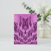 Carte Postale Fleur Lotus fractale Abstraite (Debout devant)