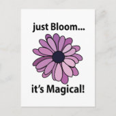 Carte Postale Fleur Magique Violet Fleur Juste Bloom Sa Magique (Devant)