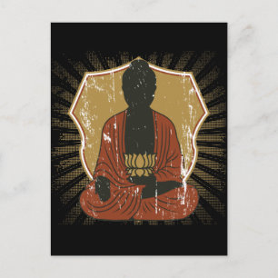 Carte Postale Fleur méditante de Bouddha Lotus