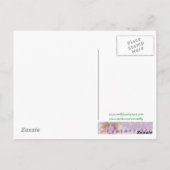 Carte Postale Fleur mignonne et Ladybug Imaginaire Art (Dos)