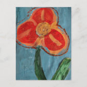 Carte Postale Fleur mixte de média orange (Devant)