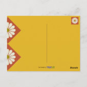 Carte Postale Fleur moisi Gras Blanc Jaune Tous les jours (Dos)