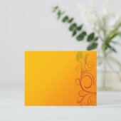 Carte Postale Fleur orange (Debout devant)
