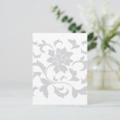 Carte Postale Fleur orientale - Argent (Debout devant)