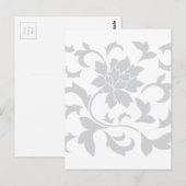 Carte Postale Fleur orientale - Argent (Devant / Derrière)