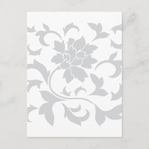 Carte Postale Fleur orientale - Argent