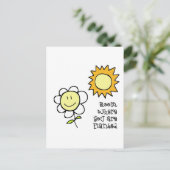 Carte Postale Fleur Où Vous Êtes Plantés (Debout devant)