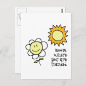 Carte Postale Fleur Où Vous Êtes Plantés (Devant / Derrière)