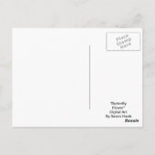 Carte Postale Fleur papillon (Dos)
