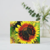 Carte Postale Fleur papillon (Debout devant)