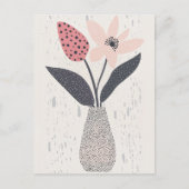 Carte Postale Fleur point de point #003 (Devant)