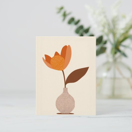 Carte Postale Fleur point de point #009 (Debout devant)