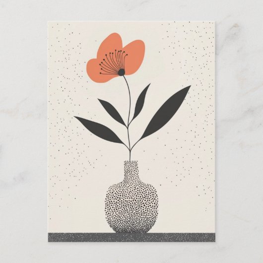 Carte Postale Fleur point n° 001 (Devant)