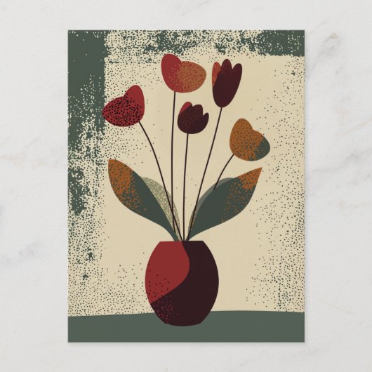 Carte Postale Fleur point n° 002 (Devant)