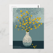 Carte Postale Fleur point n° 004 (Devant / Derrière)