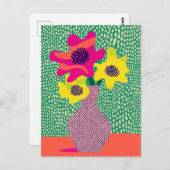 Carte Postale Fleur point n° 007 (Devant / Derrière)