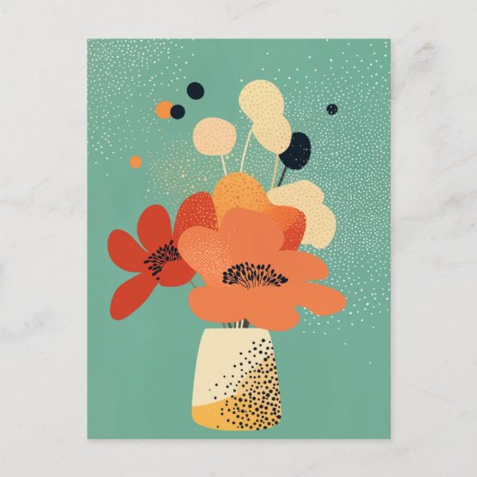 Carte Postale Fleur point n° 011 (Devant)