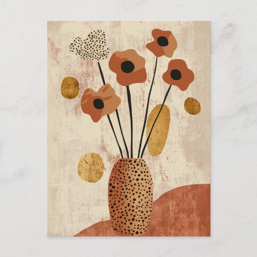 Carte Postale Fleur point n° 024 (Devant)