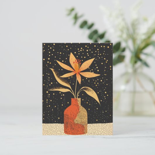 Carte Postale Fleur point n° 025 (Debout devant)