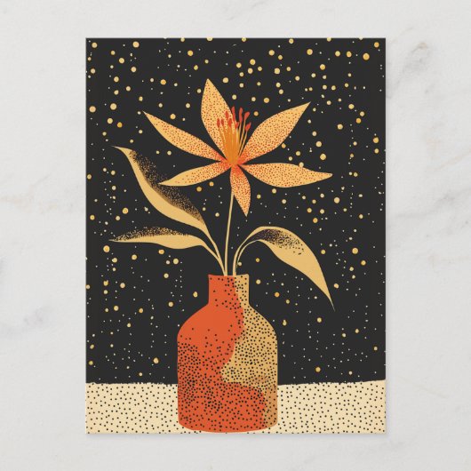 Carte Postale Fleur point n° 025 (Devant)