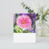 Carte Postale Fleur pourpre (Debout devant)